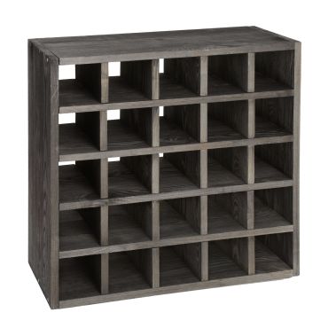Regal na wino 52 cm, modul karo, bejca tabacco