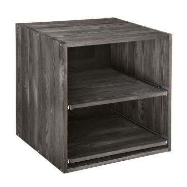 Regal na wino 52 cm, modul z szufladami na skrzynki z winem, tabacco