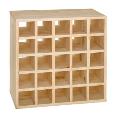 Regal na wino 52 cm modul, drewno natura, karo