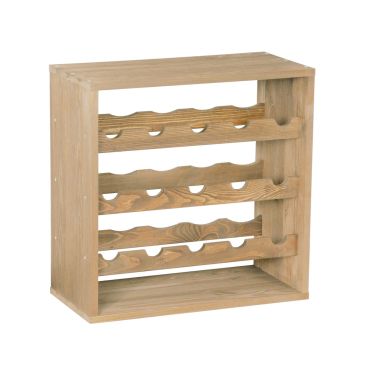 Stojak na wino 50 cm, modul STANDARD, naturalne drewno