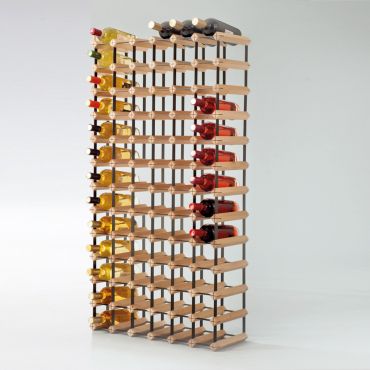 Regal na wino Trend PREMIUM na 133 butelki (wys. 183,5 x szer. 73,5 cm)