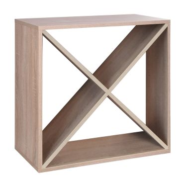 Regal na wino 60 cm, modul X-CUBE, dab naturalny