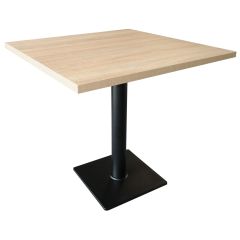 Stolik Bistro CAVEPRO, jasny dab/czarny, wys. 74,8 cm