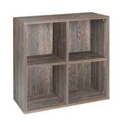 Regal modulowy z 4 przegrodami, wenge