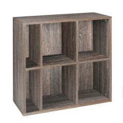 Regal modulowy z 6 przegrodami, wenge