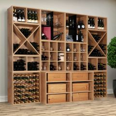 Regaly na wino system CAVEPRO, dab dziki