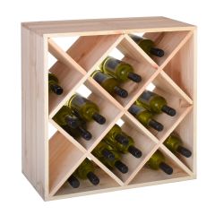 Regal na wino modul, kratka, 60 cm drewno natura