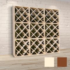 Regal na wino modul, kratka, 60 cm drewno natura