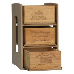 CAVICASE Element standardowy z 3 szufladami na skrzynki z winem Zestaw sklada sie z: