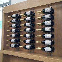 Scienny stojak na wino VisioRack® z metalu, do przechowywania poziomego