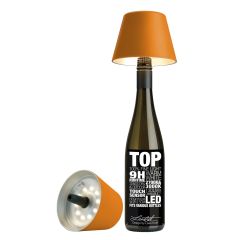 Lampka LED do butelek "Top 2.0 "zasilana bateryjnie, pomaranczowa