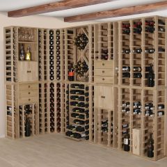 Regal na wino PROVINALIA - modulowy system regalów na wino wykonany z drewna sosnowego