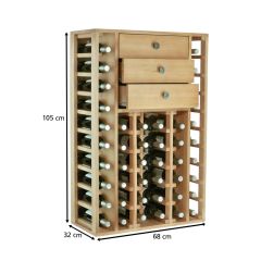 Regal na wino PROVINALIA drewno sosnowe, model 6