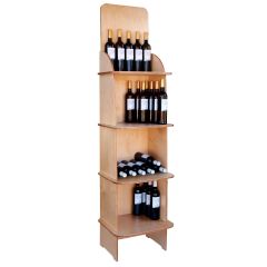 System stojaków na wino CABERNET, model 3, drewno naturalne