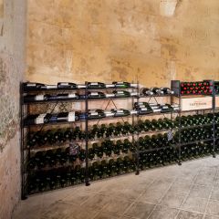 System stojaków na wino LA CAVE z metalu, wys. 170 cm