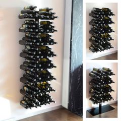 Designerski scienny stojak na wino WINE TREE wykonany z metalu