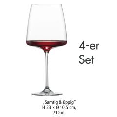 Kieliszek do wina "Velvety & Luscious", zestaw 4 sztuk (od 7,95 EUR/kieliszek)