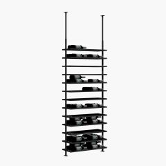Stojak na wino BLACK PURE SELECTdo montazu sufitowego, model 2, z regulacja wysokosci