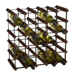 Regal na wino Trend PREMIUM na 30 butelek (wys. 53,5 x szer. 53,5 cm) brazowy