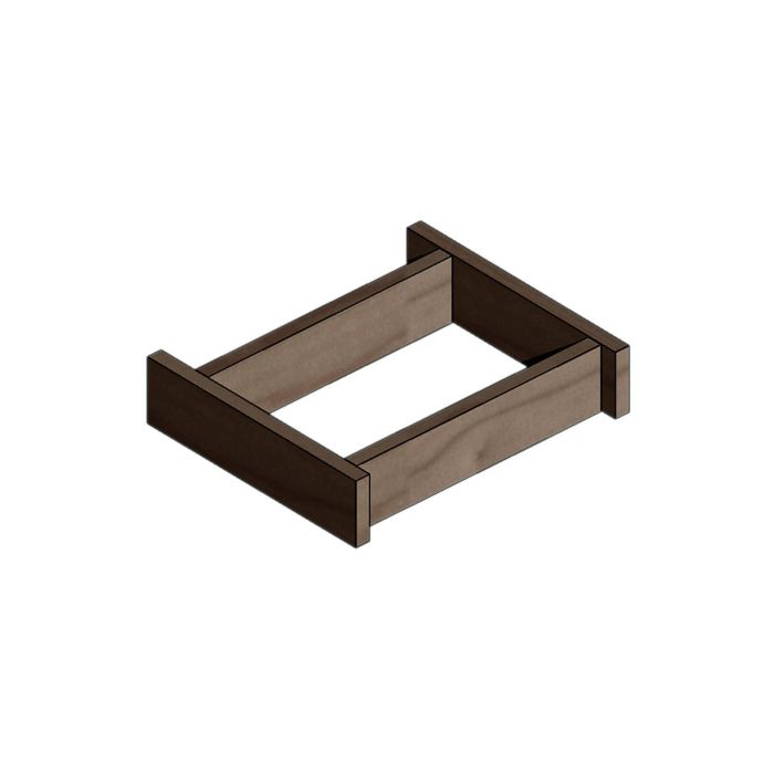 Cokól do regalu modulowego waski, wenge
