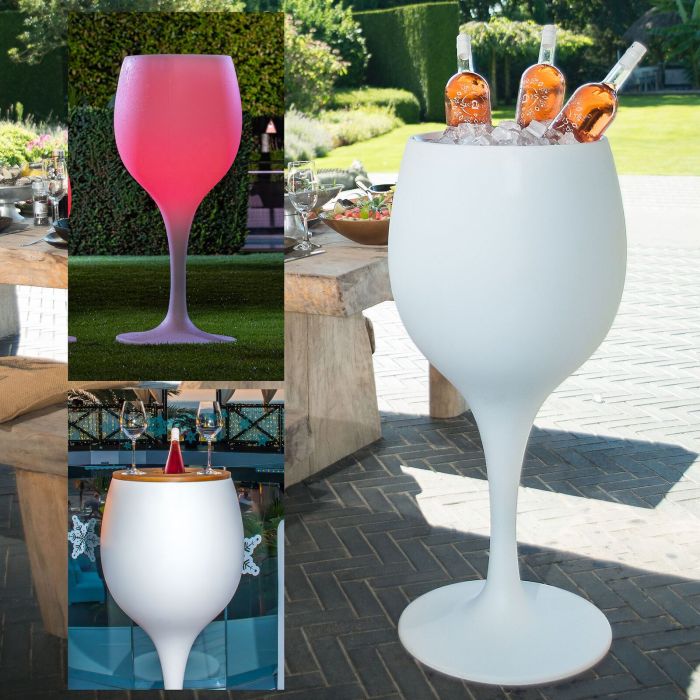 Design chlodziarka do butelek, z oswietleniem LED lub bez, model stolu barowego, wys. 110 cm