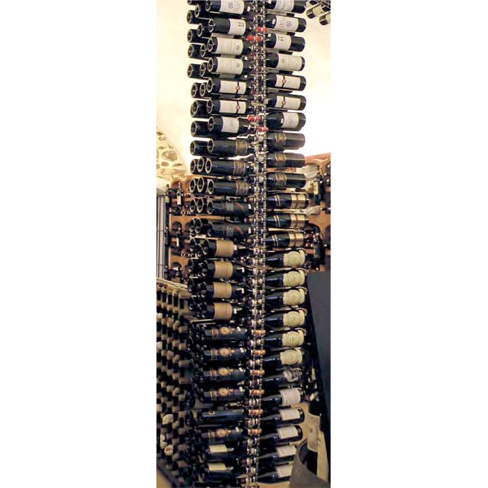 Akrylowy regal na wino LUCIDA, 240 butelek, podswietlany, poziomy