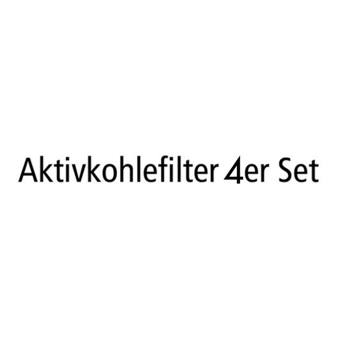 Zestaw 4 filtrów z weglem aktywnym