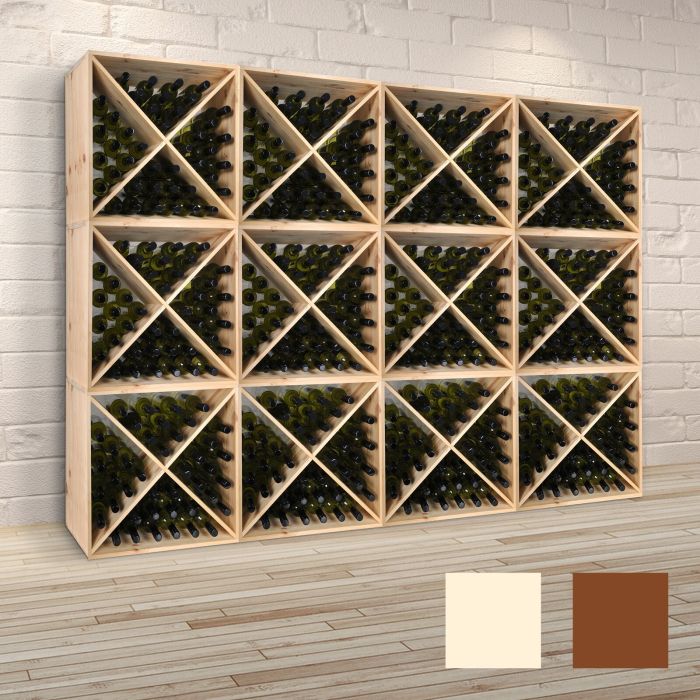 Regal na wino 60 cm. Modul X-CUBE - modulowy i z opcja pietrowego ustawienia