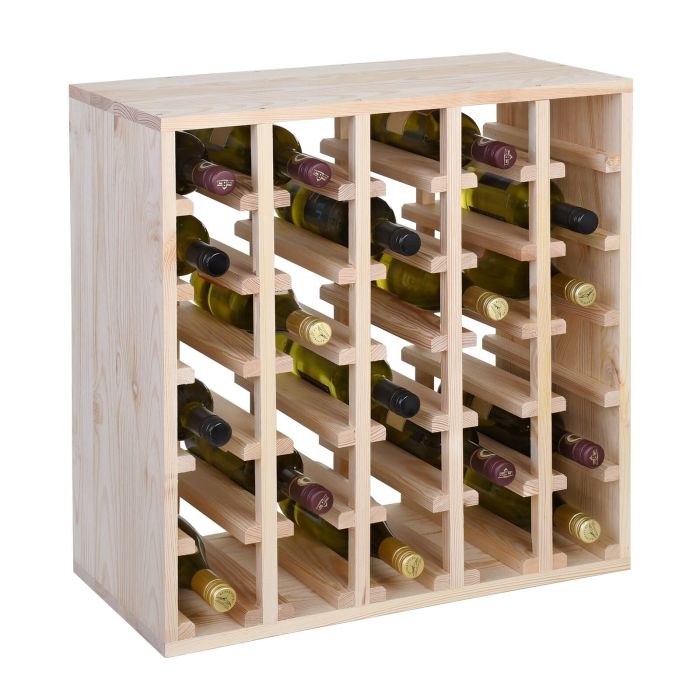 Regal na wino 60 cm, modul Quadri, natura