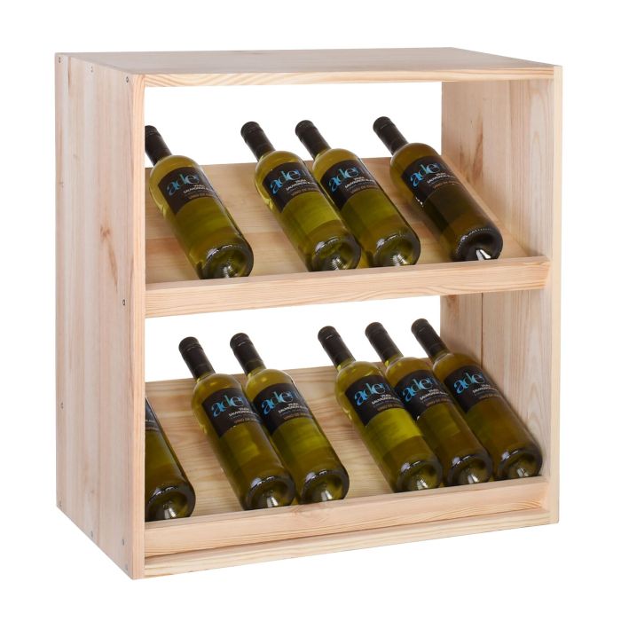 Regal na wino 60 cm z 2 wyswietlaczami