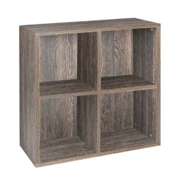 Regal modulowy z 4 przegrodami, wenge