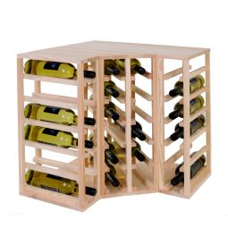 Regal na wino 60 cm, modul narozny, natura