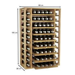 Regal na wino PROVINALIA na 58 butelek, mod.8, drewno sosnowe