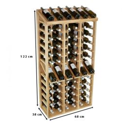 Regal na wino PROVINALIA z drewna sosnowego, model 7