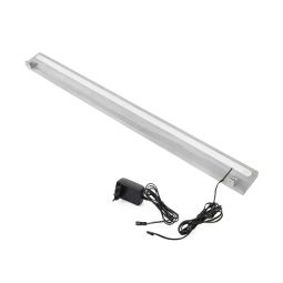Listwa oswietleniowa LED, 68 cm, sosna, bejcowana na bialo