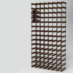 Regal na wino Trend PREMIUM na 105 butelek (wys. 143,5 x szer. 73,5 cm), brazowy