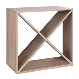 Regal na wino 60 cm, modul X-CUBE, dab naturalny